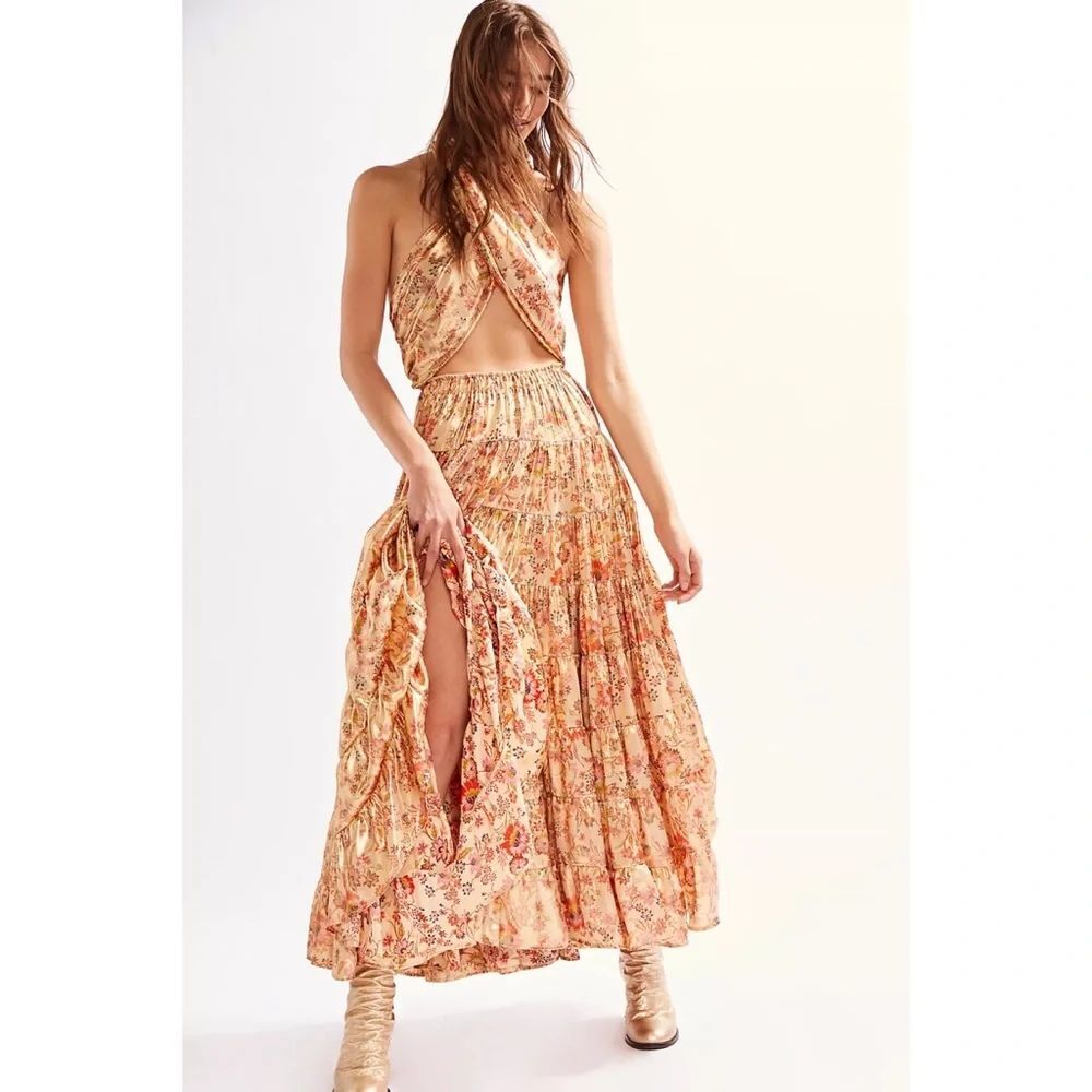 Free People Printed Something Magical Dress